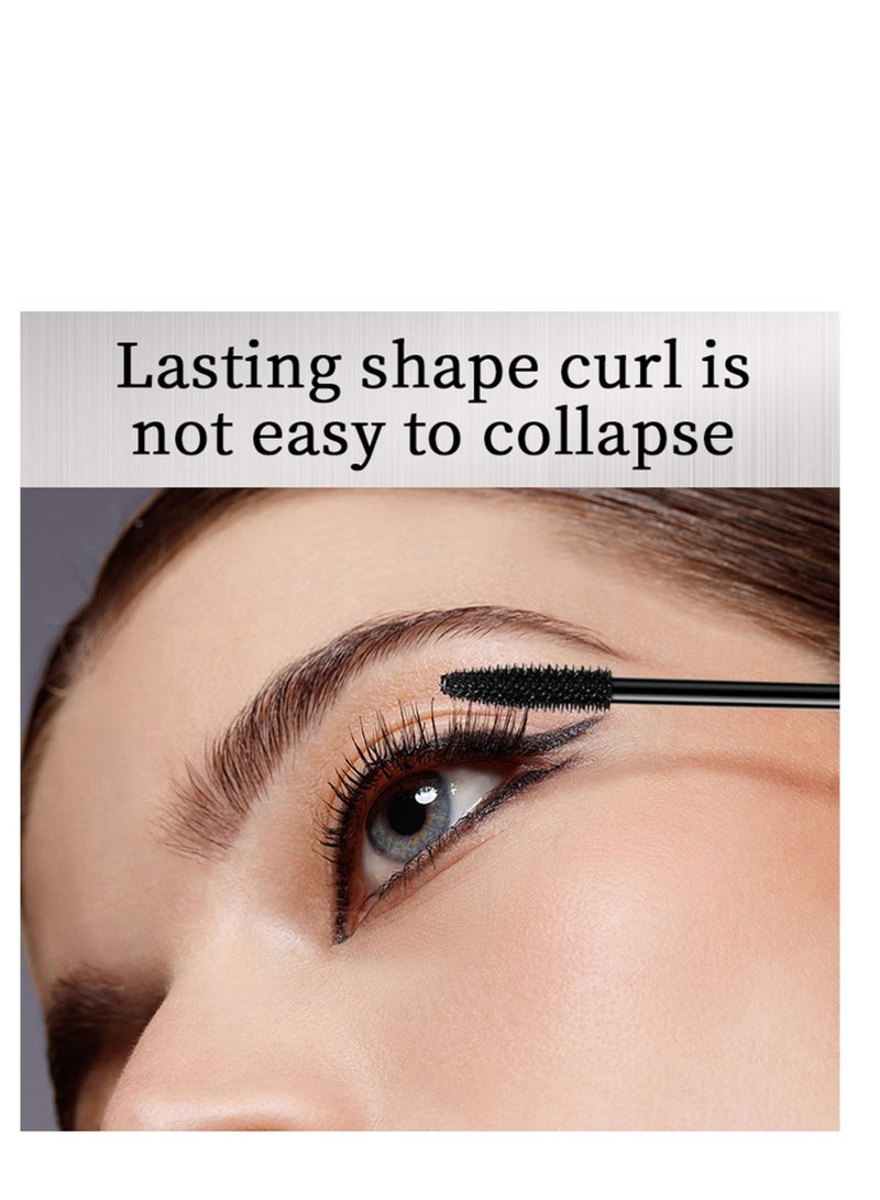 Captaintech 4D Silk Fiber Lash Mascara, Thicker and Longer, Natural Smudge-proof Waterproof Mascara, Clump-Free, Long-Lasting, Smudge-proof, Hypoallergenic, All Day Luxurious Looking Lashes - Image 4