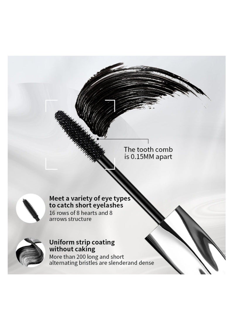 Captaintech 4D Silk Fiber Lash Mascara, Thicker and Longer, Natural Smudge-proof Waterproof Mascara, Clump-Free, Long-Lasting, Smudge-proof, Hypoallergenic, All Day Luxurious Looking Lashes - Image 5