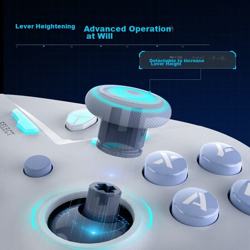 ThundeRobot G30S Midnight Wireless Game Controller Xbox-Style Hall Trigger Switch PC Mobile TV Steam Bluetooth NS Genshin Impact Dual-Shot Chisheng Mingmo Yuanxu Zhuyu - Image 3