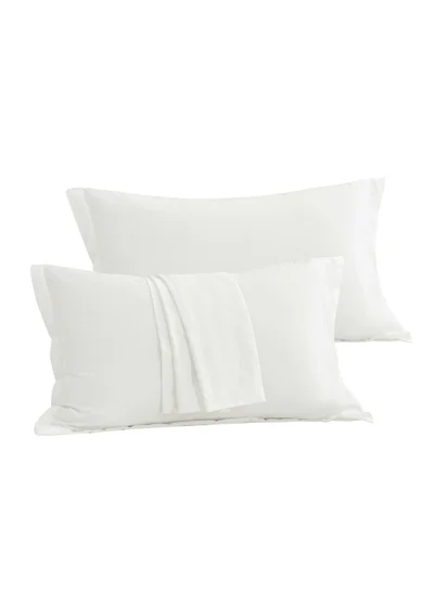 Donetella Standard Pillowcase Set of 2, Size 50x75 cm, Ultra Soft Brushed Microfiber, Envelope Closure, Durable, Wrinkle & Fade Resistant Pillow Covers