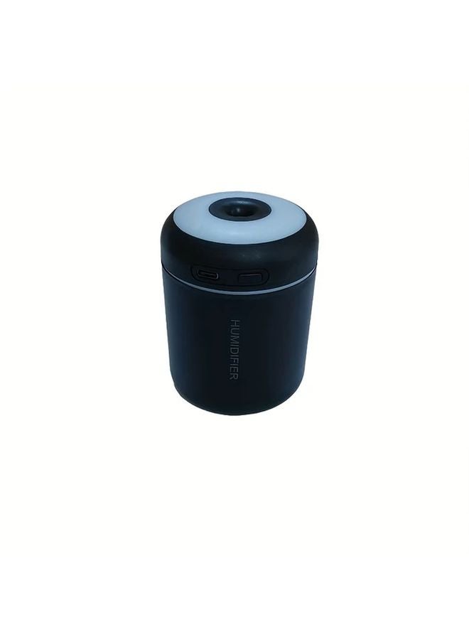 Black USB Essential Oil Diffuser Humidifier Colorful Mist Lamp For Bedroom Office - Image 1