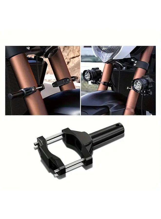 Black Motorcycle Shock Absorption Extension Bracket Heavy Duty Adjustable Height Angle - Image 2