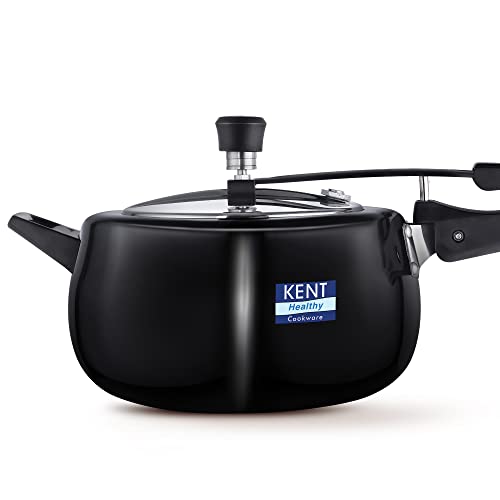 KENT Hard Anodised Cooker With SS Inner Lid | 3 Litre | Suitable For Induction | 5 Years Brand Warranty | Black - Image 1