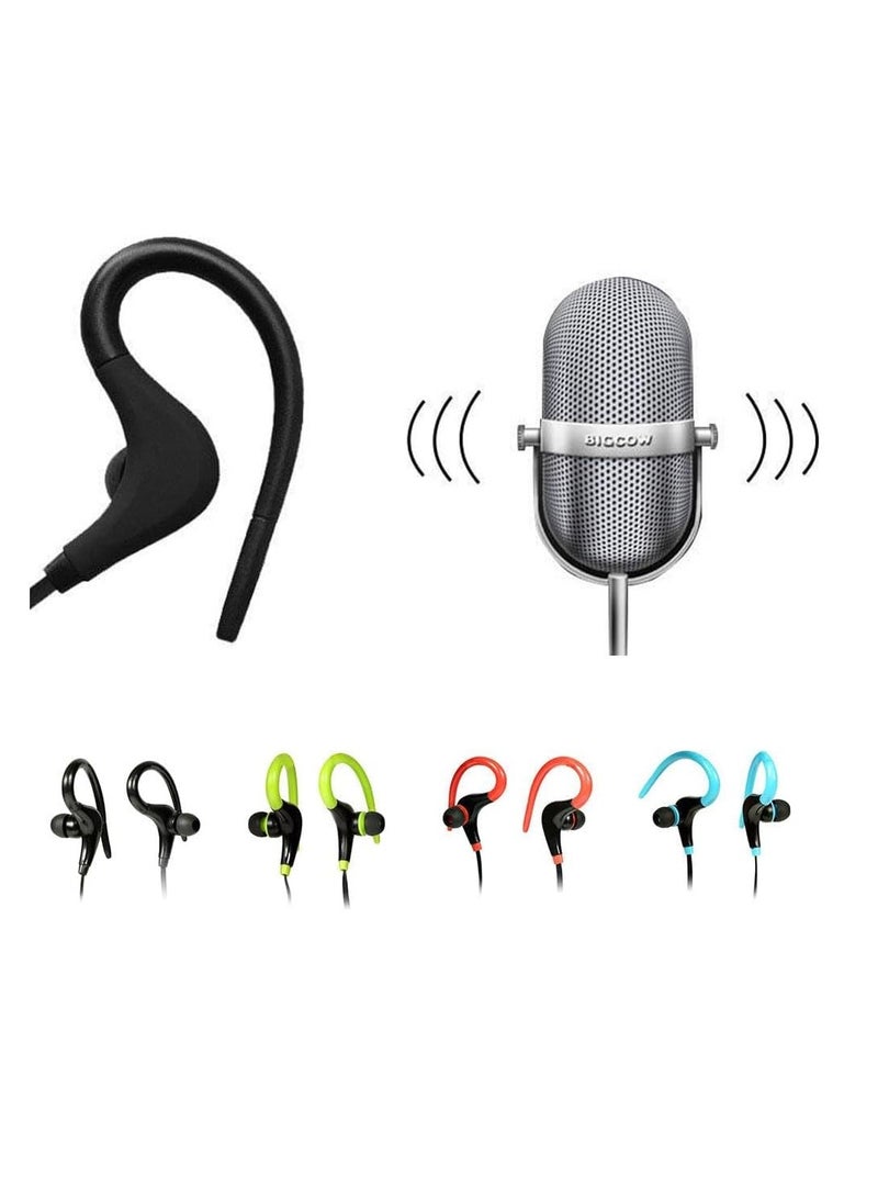 Bluetooth Headphones, Wireless Earbuds, Playtime 3 Hours, Bluetooth 4.2 Wireless Headphones, HD Deep Bass Stereo Sound Isolation, IPX3 Waterproof Bluetooth Sports Headphones (Black) - Image 4