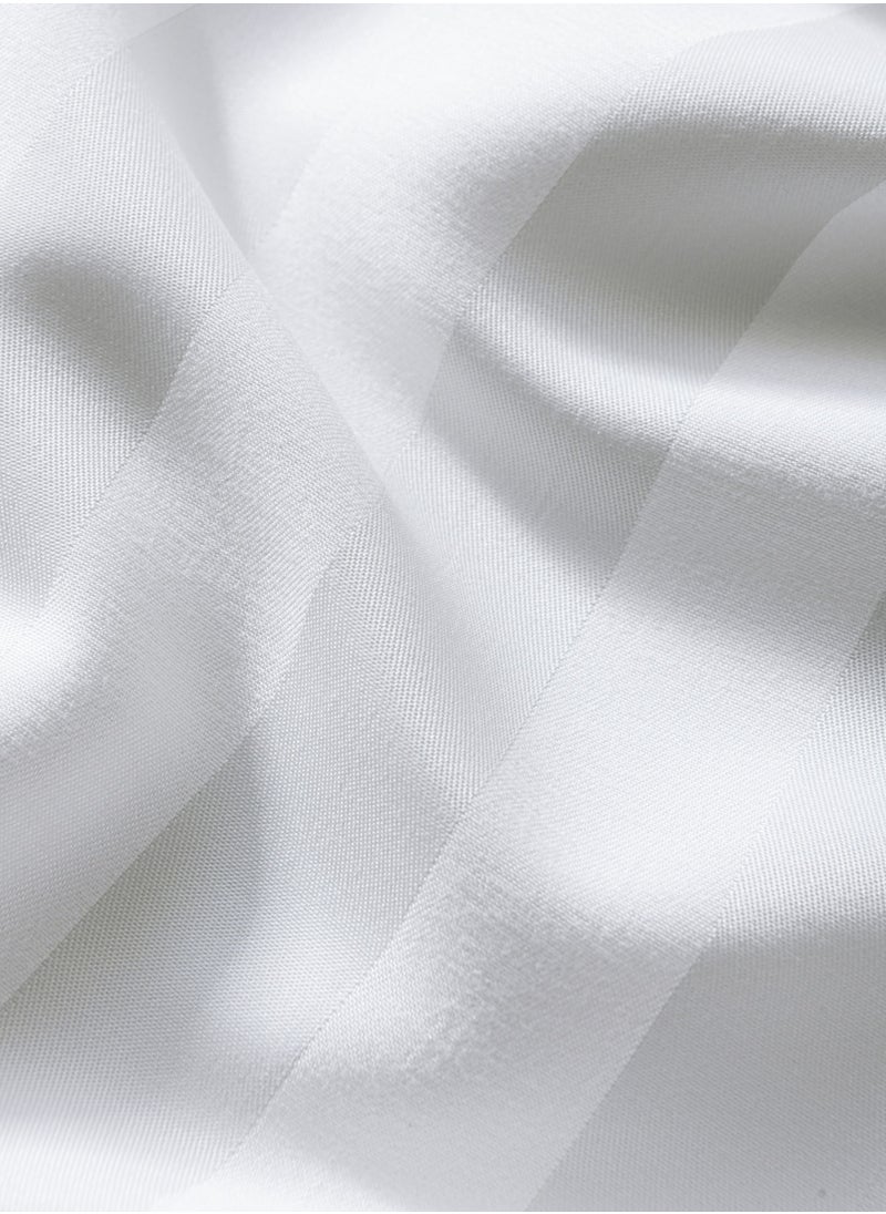 Master Home Textile Microfiber Hotel Duvet Cover Sets, Fits 200 cm x 200 cm Size Bed,  6 Pcs King Size, Hotel Stripe Pattern  - Image 5
