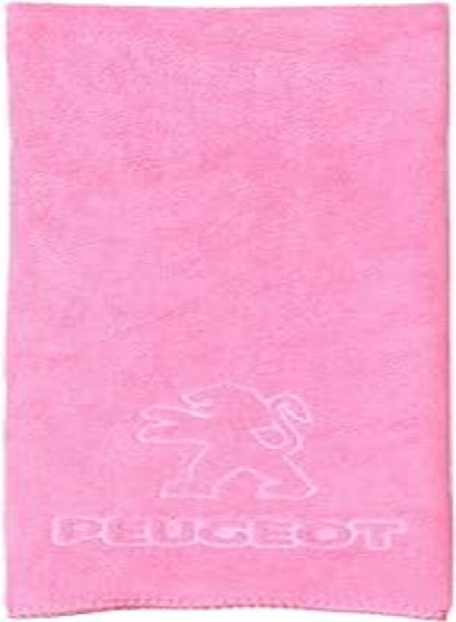 Al Hayah Peugeot Car Drying Towel, Free Microfiber Cleaning Cloth, Premium Professional Soft Microfiber Towel, Super Absorbent Detailing Towel for Car/Windows/Screen/Kitchen - Pink