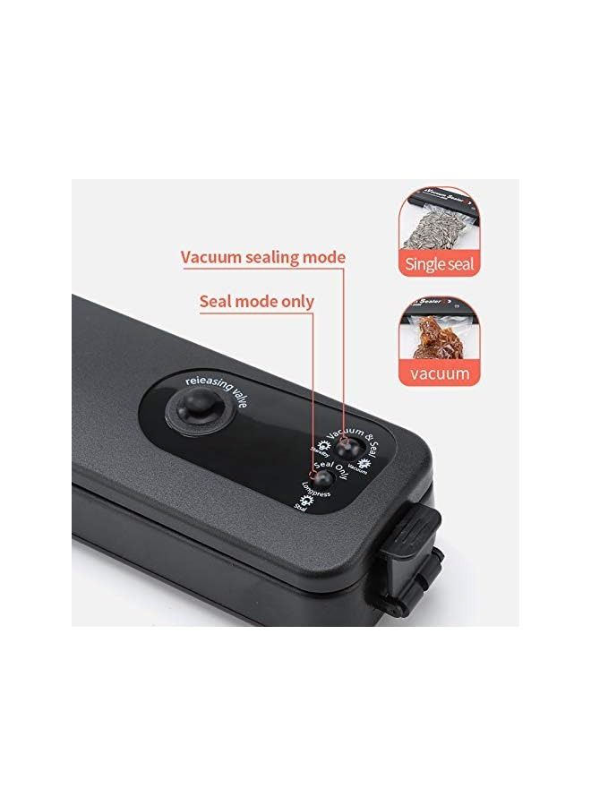 vesus Kitchen Food Vacuum Sealer 220V/110V Automatic Commercial Household Food Vacuum Sealer Packaging Machine With 10Pcs Bags_Black||Uk Plug  - Image 4