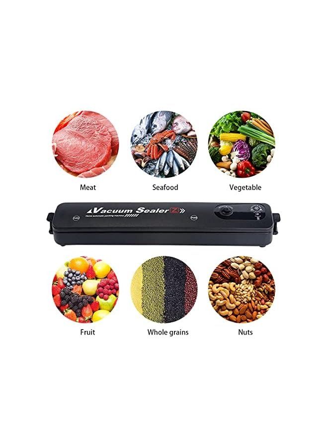vesus Kitchen Food Vacuum Sealer 220V/110V Automatic Commercial Household Food Vacuum Sealer Packaging Machine With 10Pcs Bags_Black||Uk Plug  - Image 3