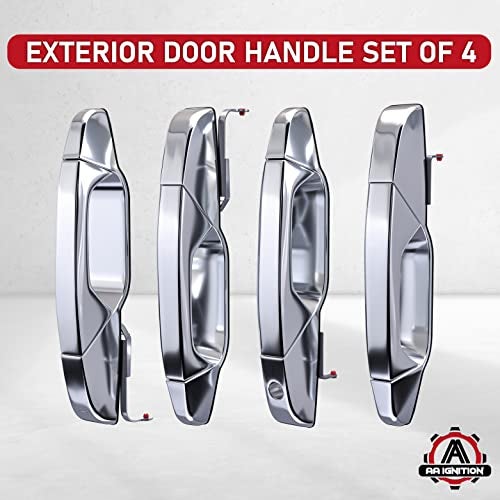 AA Ignition Exterior Chrome Door Handle Set of 4 - Compatible with Chevy, Cadillac & GMC Vehicles - 2007-2014 Silverado, Tahoe, Escalade, Sierra, Yukon, Avalanche - Replaces 15915659, 22738721, 22738722 - Image 5