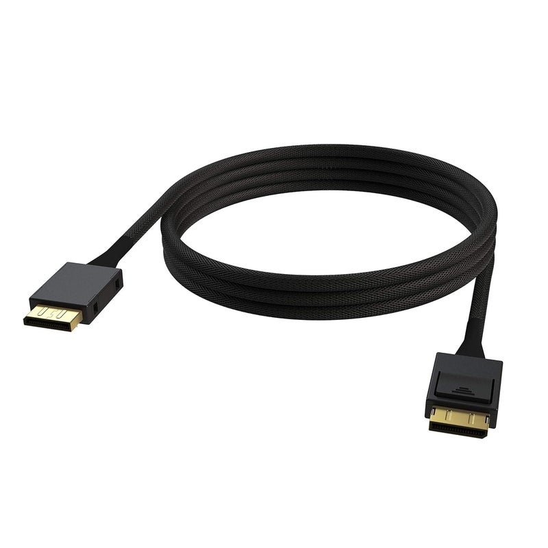 LINKUP - OCuLink PCIe Gen 4 SFF-8611 4i to OCuLink SFF-8611 SSD Data Active Cable w/Nylon Cable Jacket 75cm - Image 4