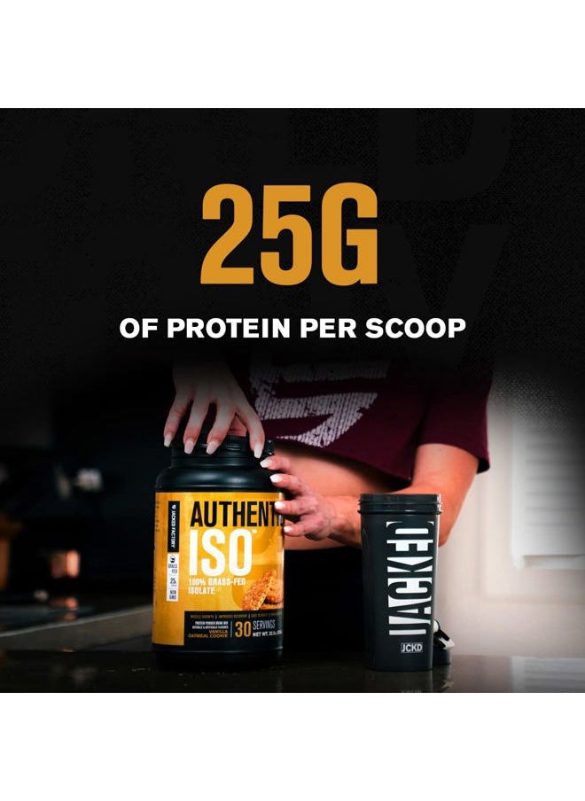 Anglicolor Authentic ISO Grass Fed Whey Protein Isolate Powder - Low Carb, Non-GMO Muscle Building Protein w/No Fillers, Mixes Perfectly, Vanilla Oatmeal Cookie - 2LB, 30 SV  - Image 3