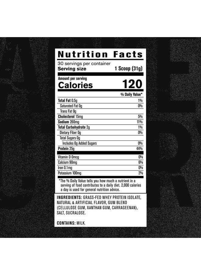Anglicolor Authentic ISO Grass Fed Whey Protein Isolate Powder - Low Carb, Non-GMO Muscle Building Protein w/No Fillers, Mixes Perfectly, Vanilla Oatmeal Cookie - 2LB, 30 SV  - Image 5