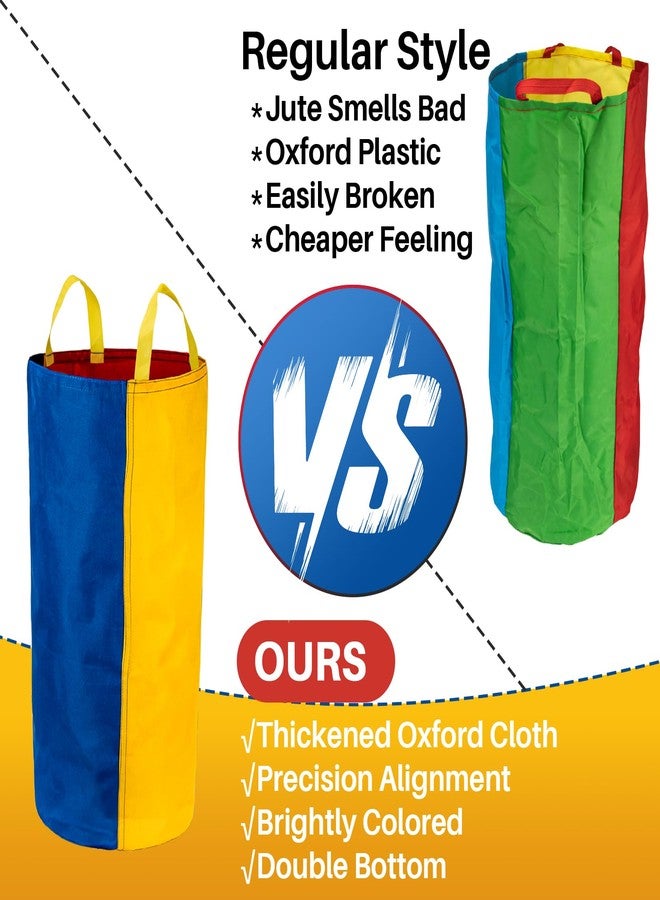 RAINFLOW Potato Sack Race Bags - 2 PCS Outdoor Games Sack Race Bags for Adults and Kids Carnival Games for Outside Camping Backyard Birthday Party Family Reunion Field Day - Image 3
