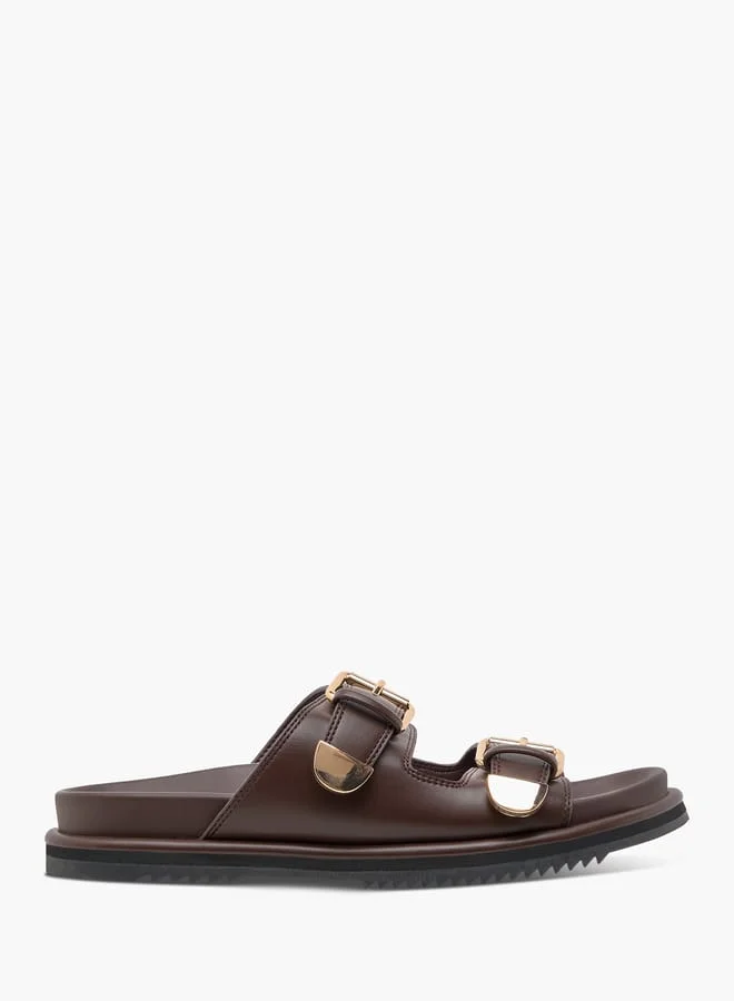 فلورا بيلا من شو إكسبرس Solid Slides with Buckle Accent