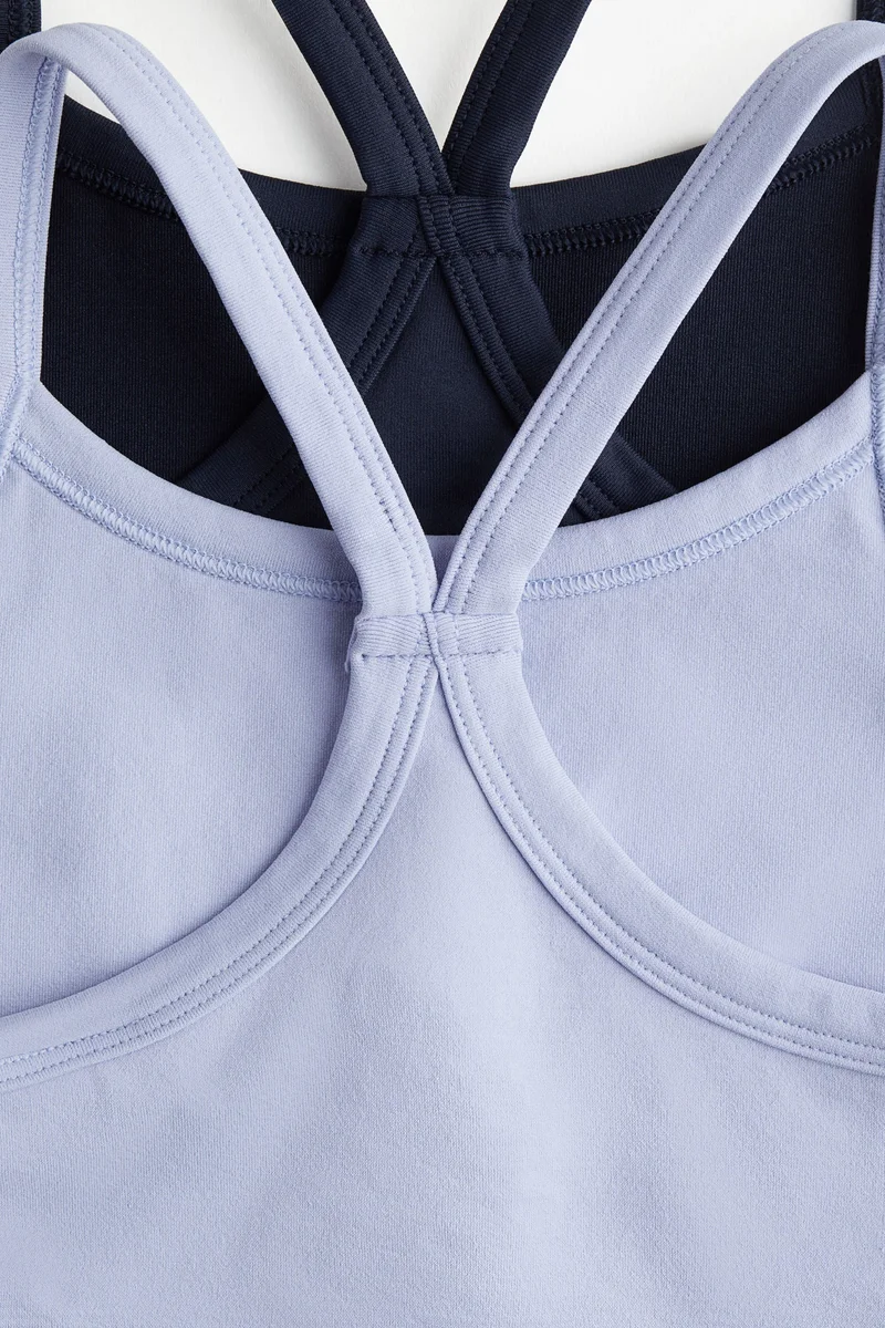 H&M 2-pack DryMove™ Seamless Sports tops