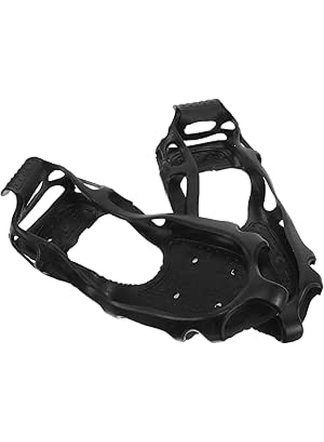 24 Ice Cleats Traction Shoe Grips Anti Slip Boot Attachments For Snow Hiking Ice Fishing Climbing Safe Walking Protection Size 43 45 Adults