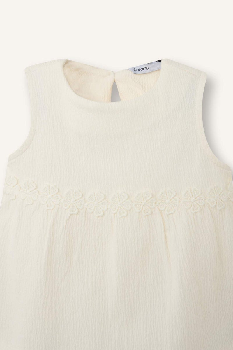 DeFacto Baby Girl Crinkle Fabric Tank Top - Image 4