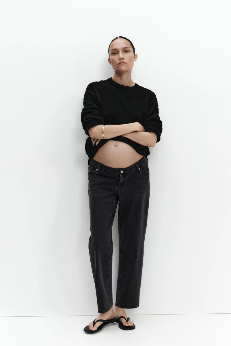 H&M MAMA Straight Ankle Jeans