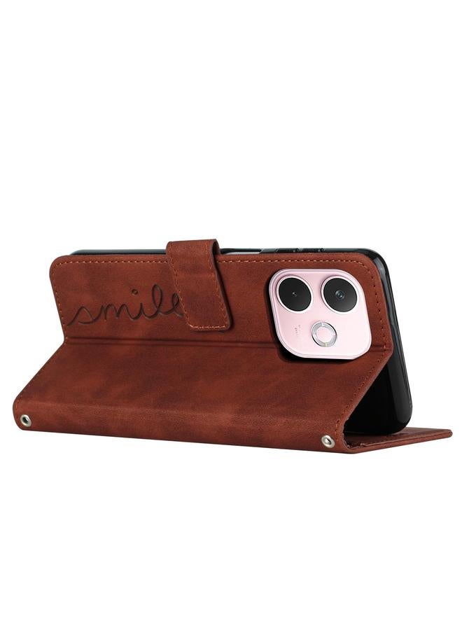 اس-توب جراب هاتف OPPO A5 Pro 5G Global Skin Feel Heart Skincover مع حبل طويل - Image 3