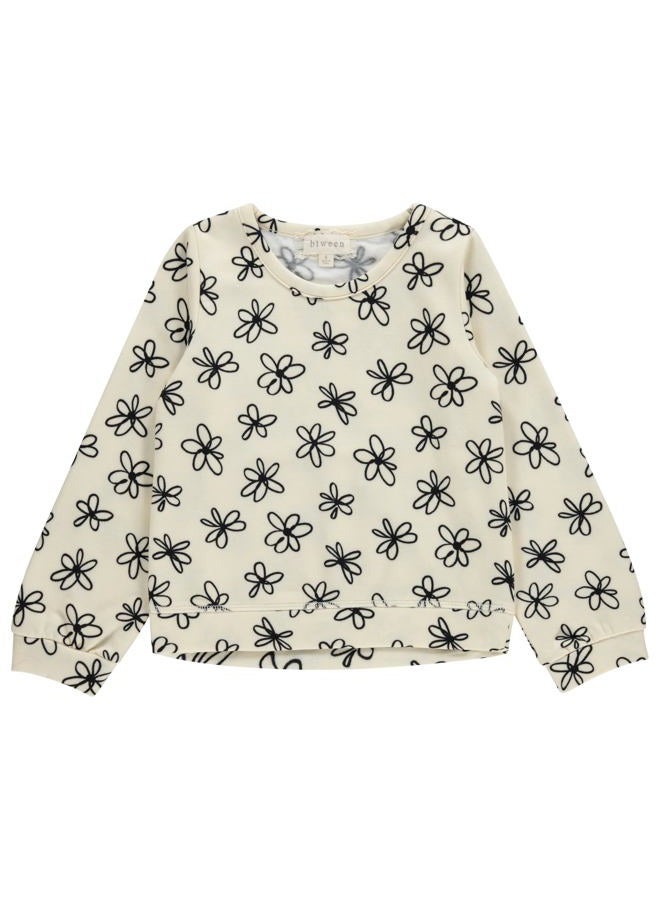 BTween Girls 3-Piece Crew Neck Fleece Sweatshirt Set Long Sleeve Cotton Blend Pullover, Soft and Comfortable, Sizes 4-12 - Image 2