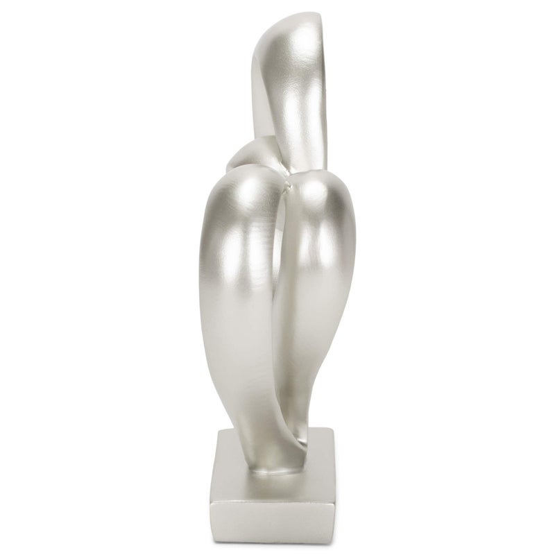 Dicksons Marriage Takes Three Matte Silver Finish 13X8 inch Cross in Middle of Hearts Tabletopper - Image 4