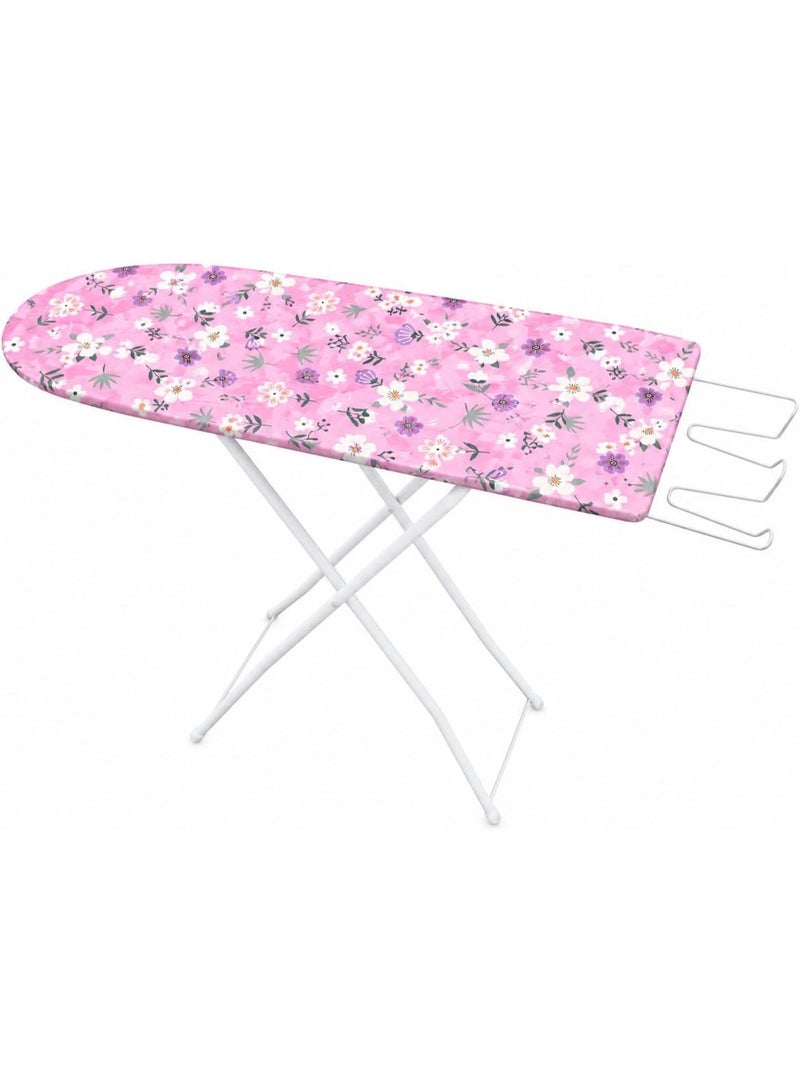 Toshionics Ironing Board 90cm x 33cm - Ironing Table with Sturdy Steel Legs | 4 Adjustable height Ironing Stand with steel Iron Rest Foldable Multicolor Design - Image 1