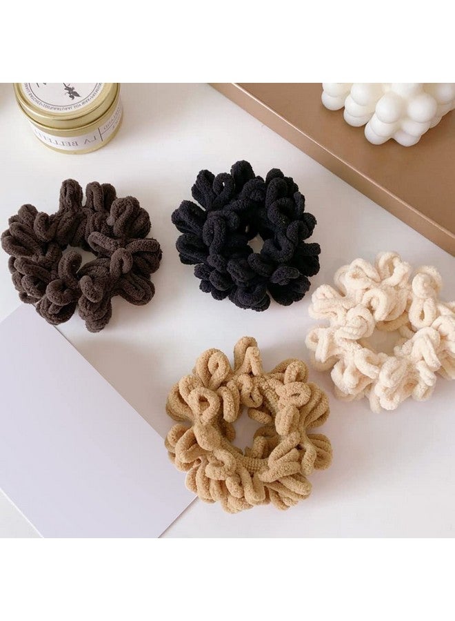 زيبويو مجموعة ربطات شعر ZIBUYU® للنساء والفتيات، ربطات شعر ناعمة ورقيقة متعددة الألوان، مجموعة ربطات شعر أنيقة، 4 ألوان (12 قطعة) - Image 4