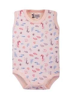 Funny Bunny Pack of 3 Cotton Wide Cut Bodysuit for Baby  - Image 3