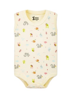 Funny Bunny Pack of 3 Cotton Wide Cut Bodysuit for Baby  - Image 4