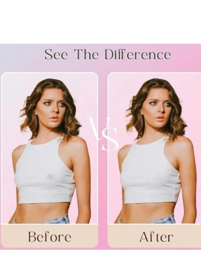 بلان A أغطية سيليكون لاصقة للصدر للنساء، قابلة لإعادة الاستخدام، مصممة لتوفير راحة فائقة وتغطية سلسة وغير مرئية تحت الملابس. خفيفة ورقيقة، تمنح مظهرًا طبيعيًا وثباتًا مثاليًا طوال اليوم - Image 5