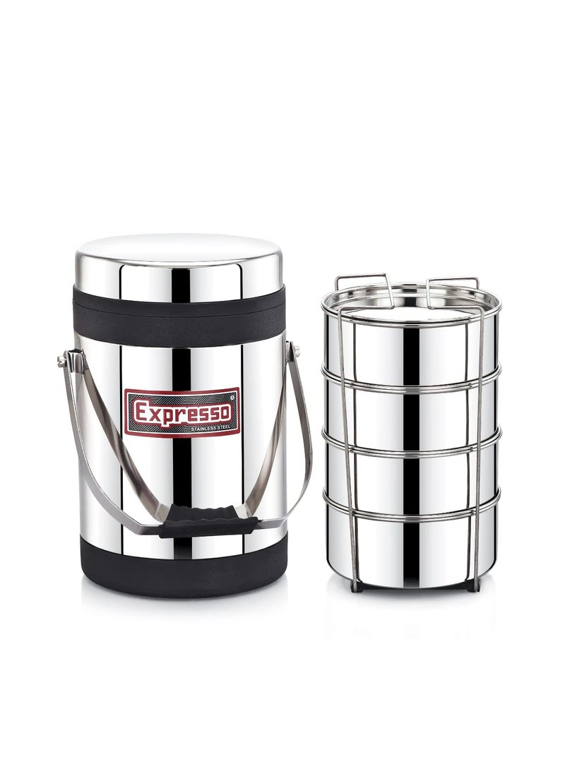 Expresso Expresso Smart Hot Carrier Lunch Box Stainless Steel Office Range 4 Container  - Image 1