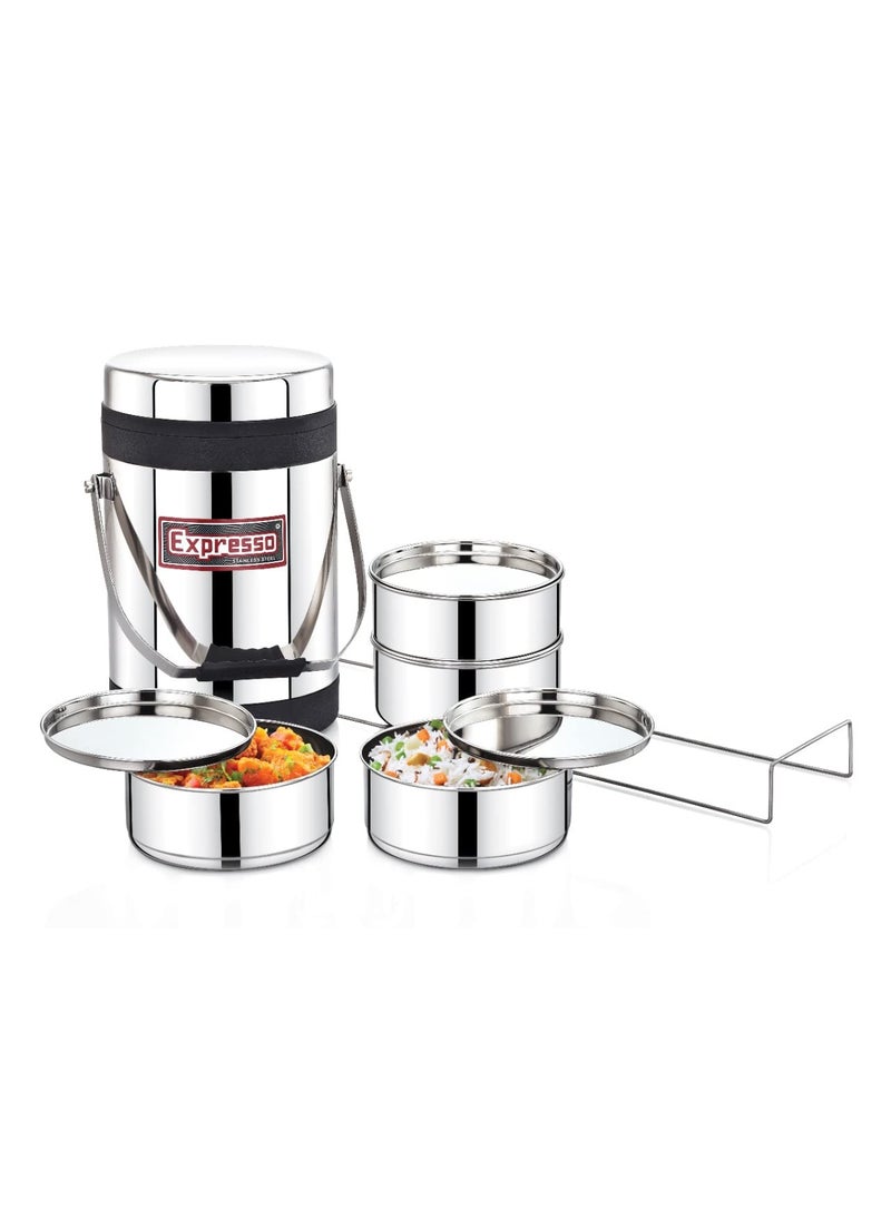 Expresso Expresso Smart Hot Carrier Lunch Box Stainless Steel Office Range 4 Container  - Image 4
