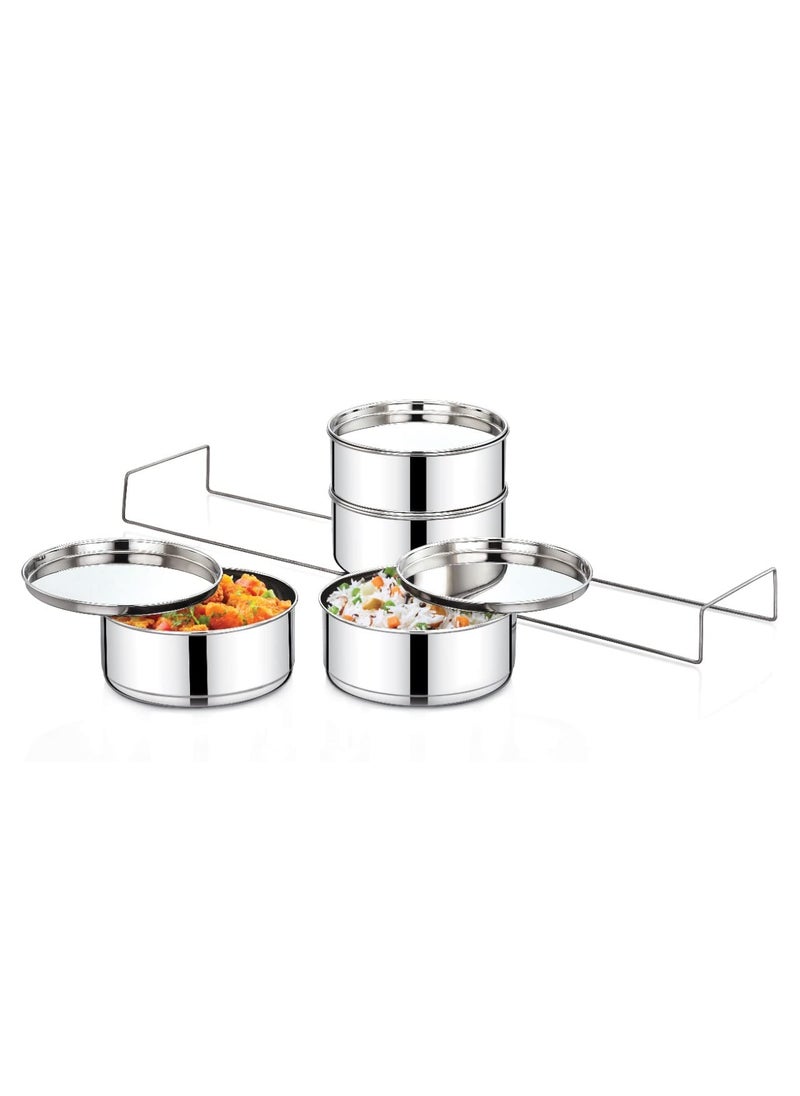 Expresso Expresso Smart Hot Carrier Lunch Box Stainless Steel Office Range 4 Container  - Image 3