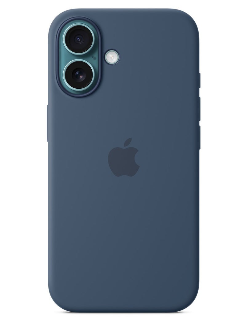 iPhone 16 Silicone Case With Mag Safe - Denim Original  - Image 4