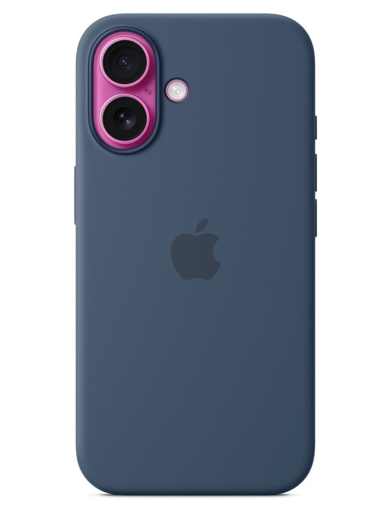 iPhone 16 Silicone Case With Mag Safe - Denim Original  - Image 3