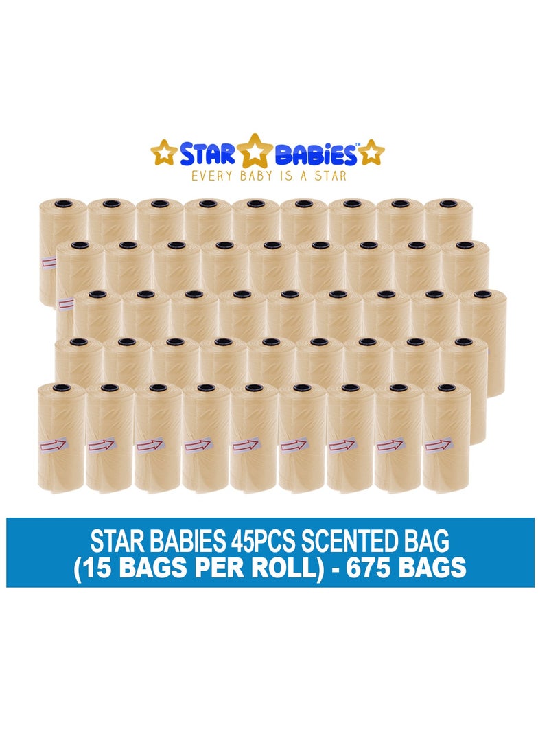 STAR BABiES Star Babies Scented Bag-Pack of 45/675bags - Ivory  - Image 2
