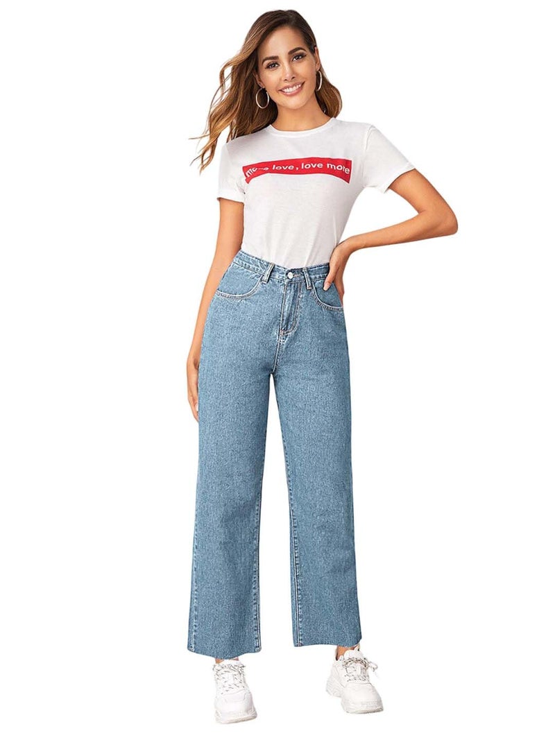 KOTTY Womens High Rise Cotton Lycra Jeans (Blue,26)_KOTTYLADIESJEANS854S - Image 1