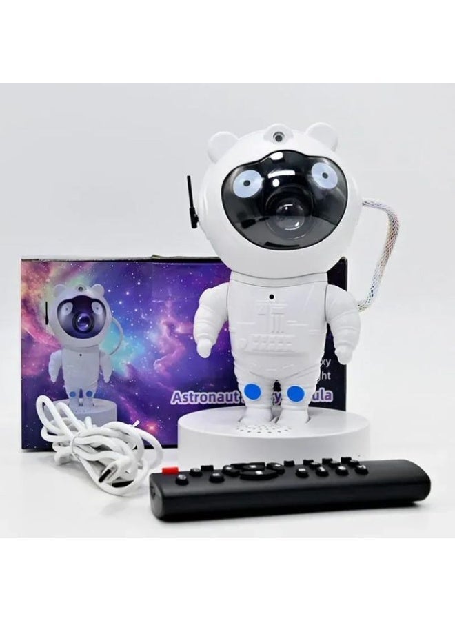 Galaxy projector for astronauts, night light with nebula effects, 360-degree adjustable head, built-in speaker, remote control, suitable for bedroom and gaming - Image 2