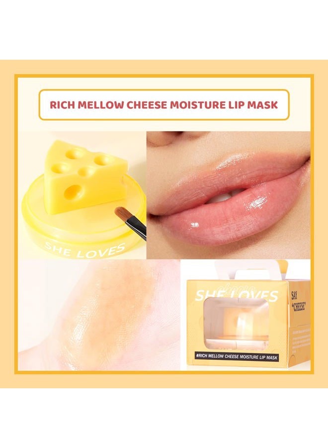 She Loves 2PCS Cheese Design Cute Makeup PH Lip Balm&Lip mask, Color Changing Lipstick, Light Pink Lipstick, Magic Lipstick with Lip Brush, Pink Lip Balm Lip Gloss for Girls Pink Lips(#2) - Image 2