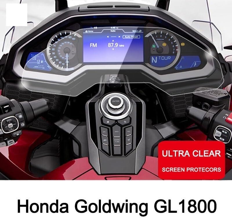 QASULER Motorcycle Cluster Scratch Protection Film for GL1800 - Image 2
