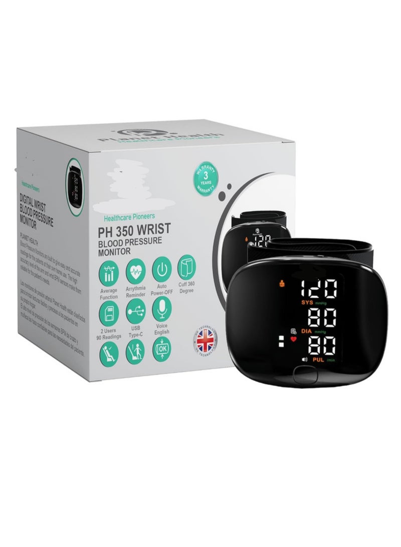 جهاز قياس ضغط الدم لمعصم اليد 350 – جهاز رقمي دقيق وصغير الحجم