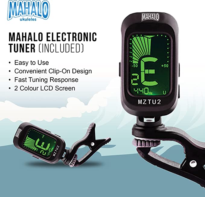 Mahalo MR1BKK Learn To Play Soprano Ukulele Pack M1 Rainbow "R" Series - Black - Image 3