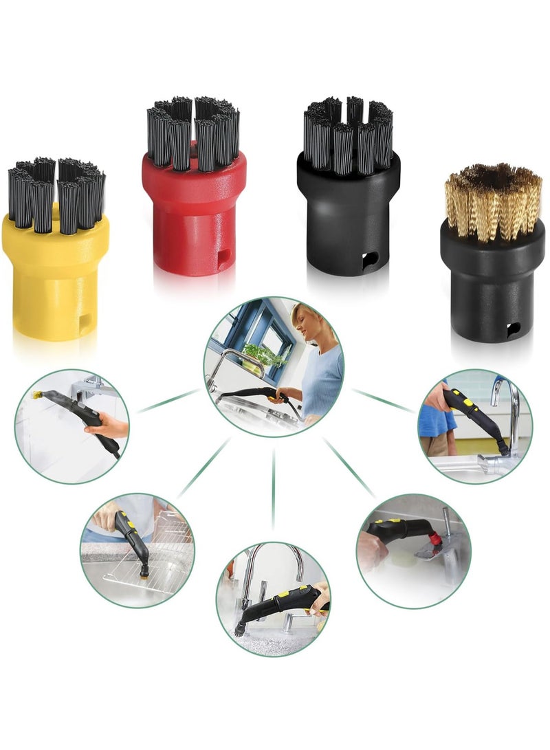 Relex 16 Piece Steam Cleaner Nozzle Kit, Steam Cleaner Accessory Set with Microfibre Cloth, Cloth Cover and Small Round Brushes, Steam Mop Replacement suit for Karcher Steam Cleaner SC1 SC2 SC3 SC4 SC5 SC7 CTK10 - Image 5