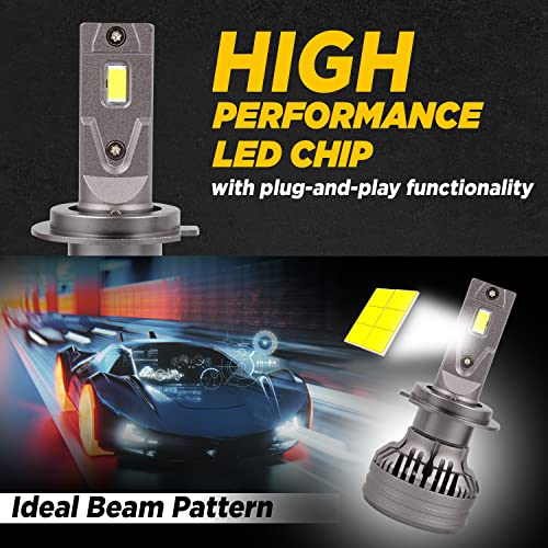 Goldfinch H7 160W LED Headlight Bulbs Conversion Kit IP68 Waterproof, Direct Replacement & High Performance for Cars (Pack of 2) - Image 4
