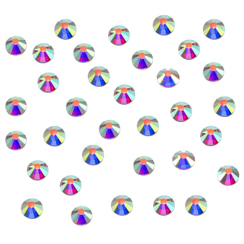 Bememo SS20 AB Crystal Diamond Rhinestones Flat Back Round Rhinestones Iridescent Crystals Round Beads Flat Back Glass (5760 Pieces) - Image 4