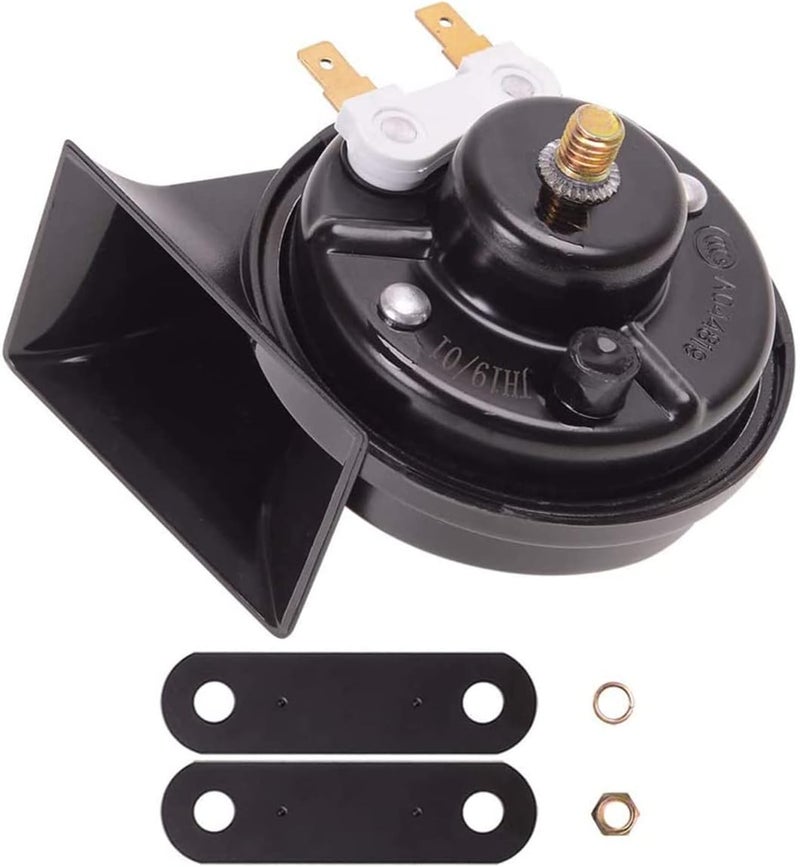 Evermotor 12V Loud Air Horn - Universal Signal Speaker for Motorcycle, Truck, Golf Cart, Moped, Scooter, ATV - 118 dB Snail Horn with E-MARK - Image 1