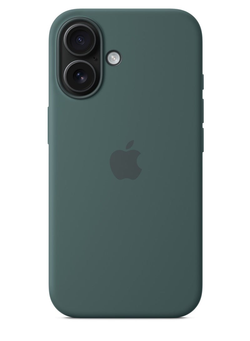 eBarakah iPhone 16 Silicone Case with MagSafe | Premium Shockproof, Soft Touch, Durable Protection | Stylish Colors | MagSafe Compatible iPhone Case | Lake Green - Image 3
