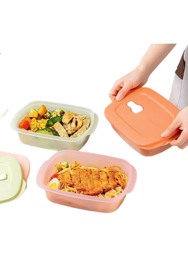 Tupperware Rectangular Lunch Box 1L Microwave-Safe, Portable Sealed Bento Box For Students And Office Workers, Macaron Blue - Image 1