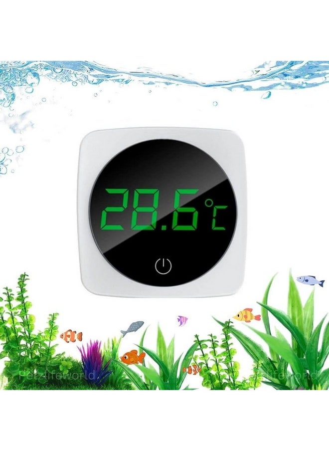 VAYINATO VAYINATO® One Touch LCD Digital Display with Large Clearly Screen Aquarium Thermometer | No Wire, Accurate Stick-on Fish Tank Temperature Sensor by Petzlifeworld  - Image 1