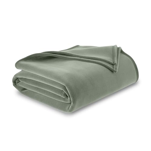 Vellux King Throw Blanket - Original Blanket - Snuggle-Ready - Durable Machine Washable Pet Friendly - All-Season Comfort - Layering Bed Sofa Blanket - Blanket for Bed - Cozy Throw Blanket - Sage Green - Image 1